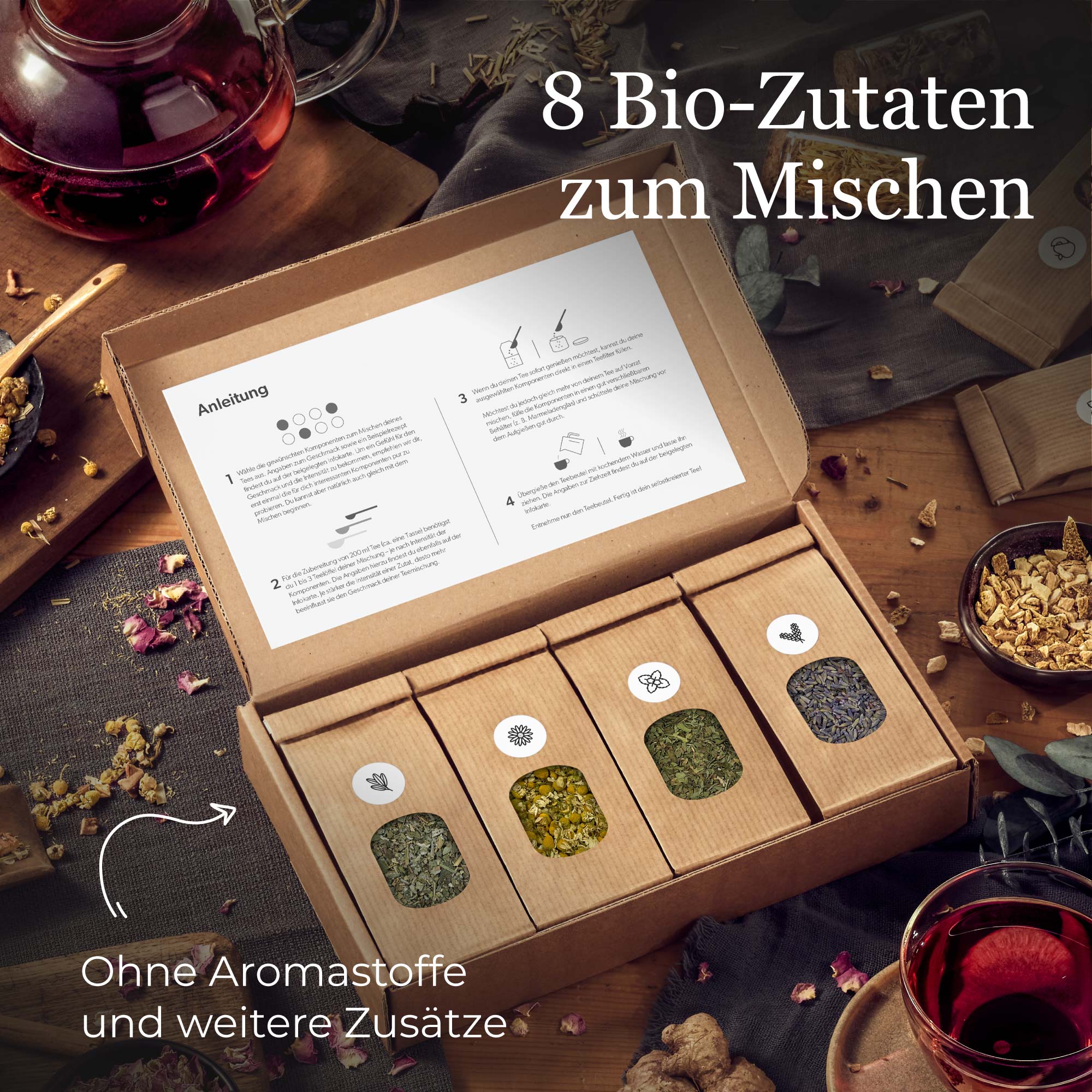 Kräutertee Selber Mischen Geschenkset