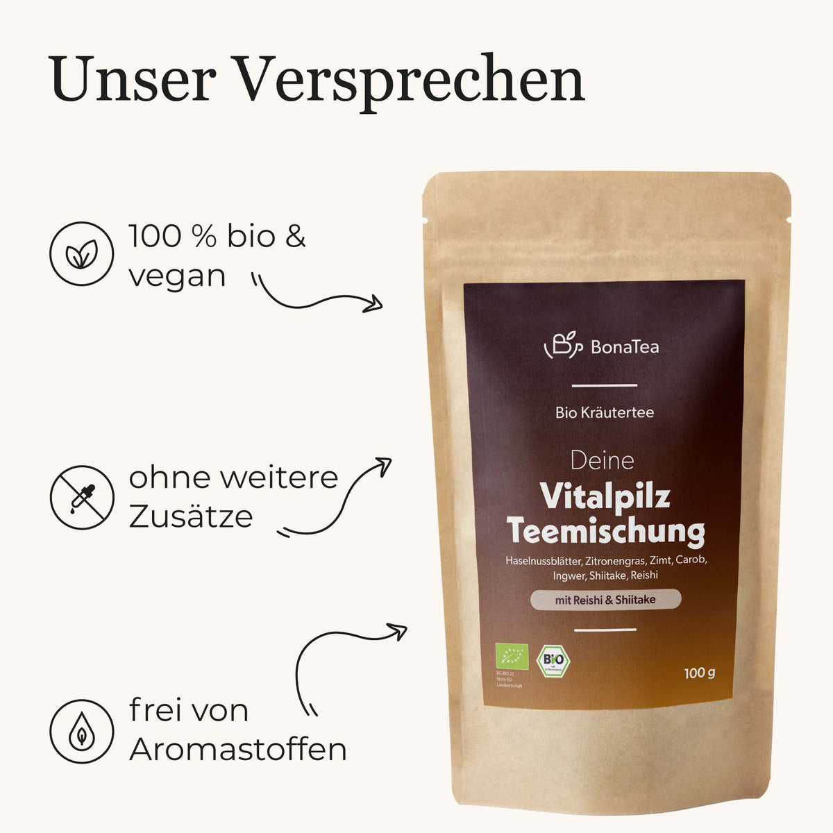 Deine Vitalpilz Teemischung