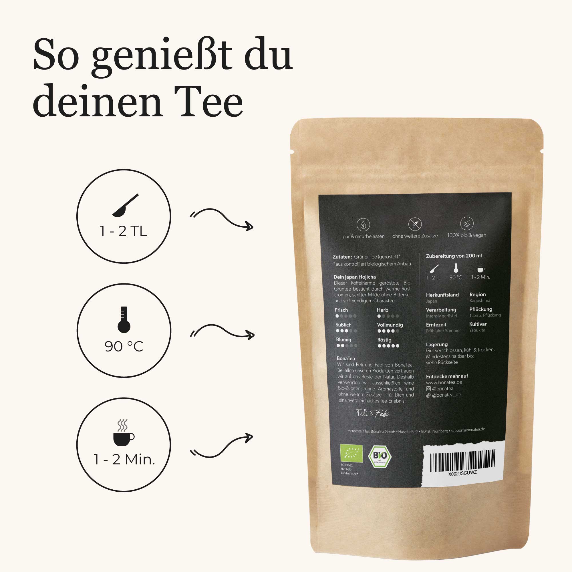 Dein Grüntee Japan Hojicha