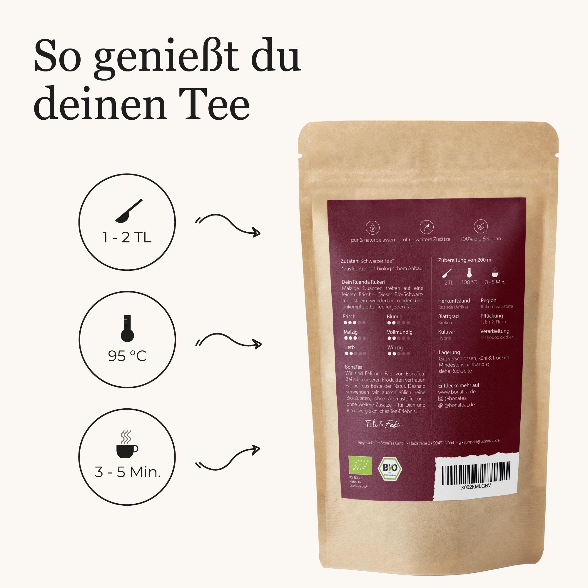 Dein Schwarztee Ruanda Rukeri