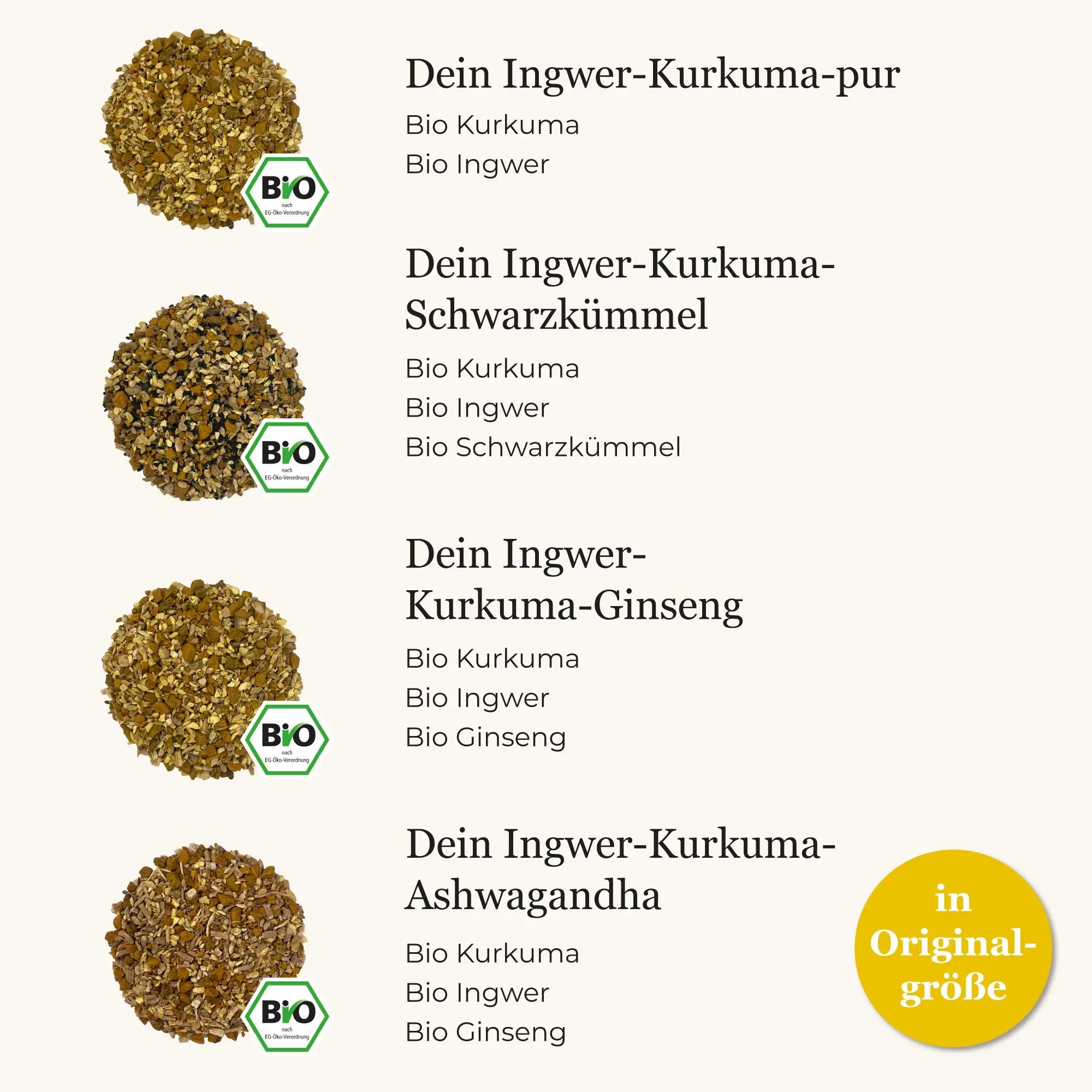 Dein Ingwer-Kurkuma Komplettset