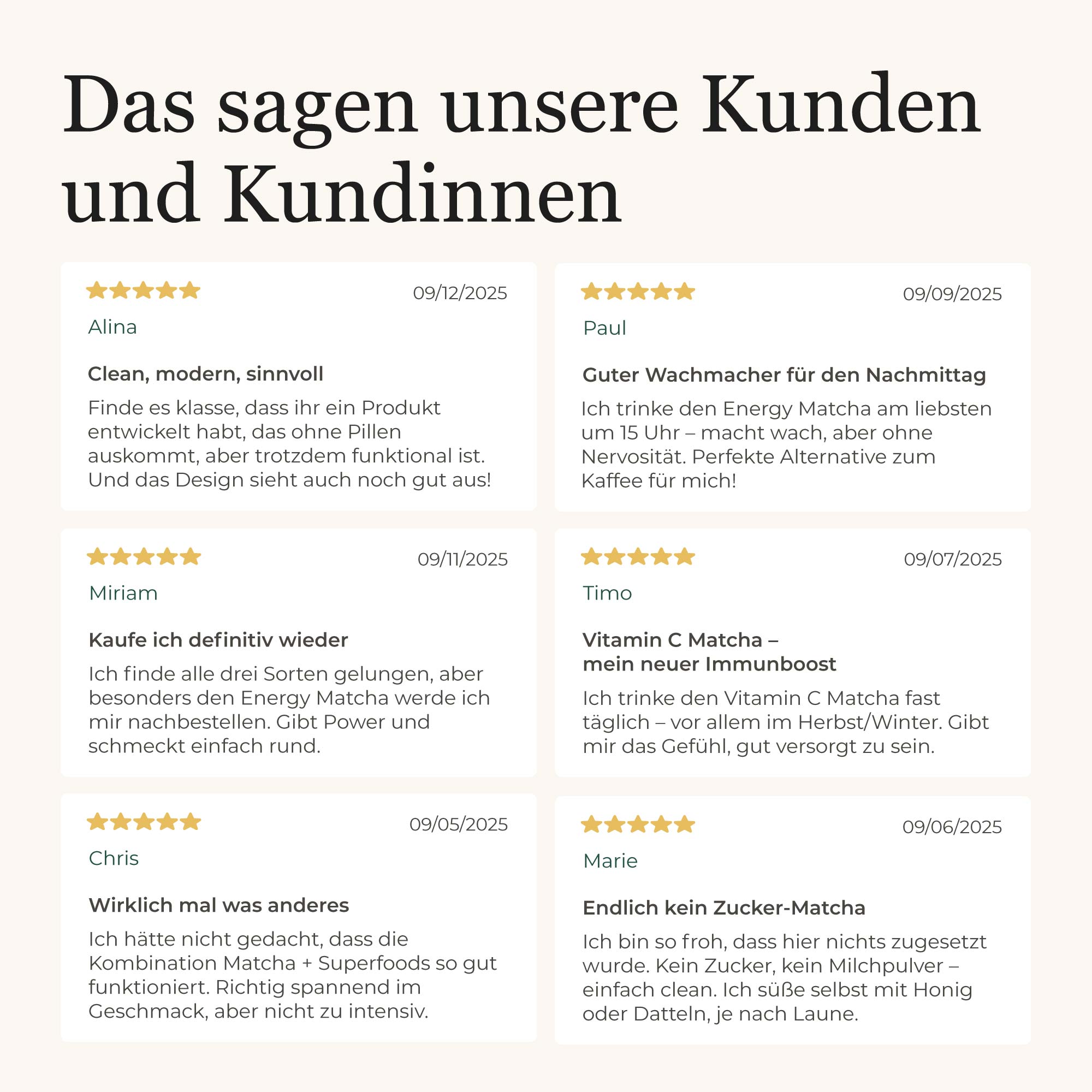 Dein Matcha⁺ Powerset