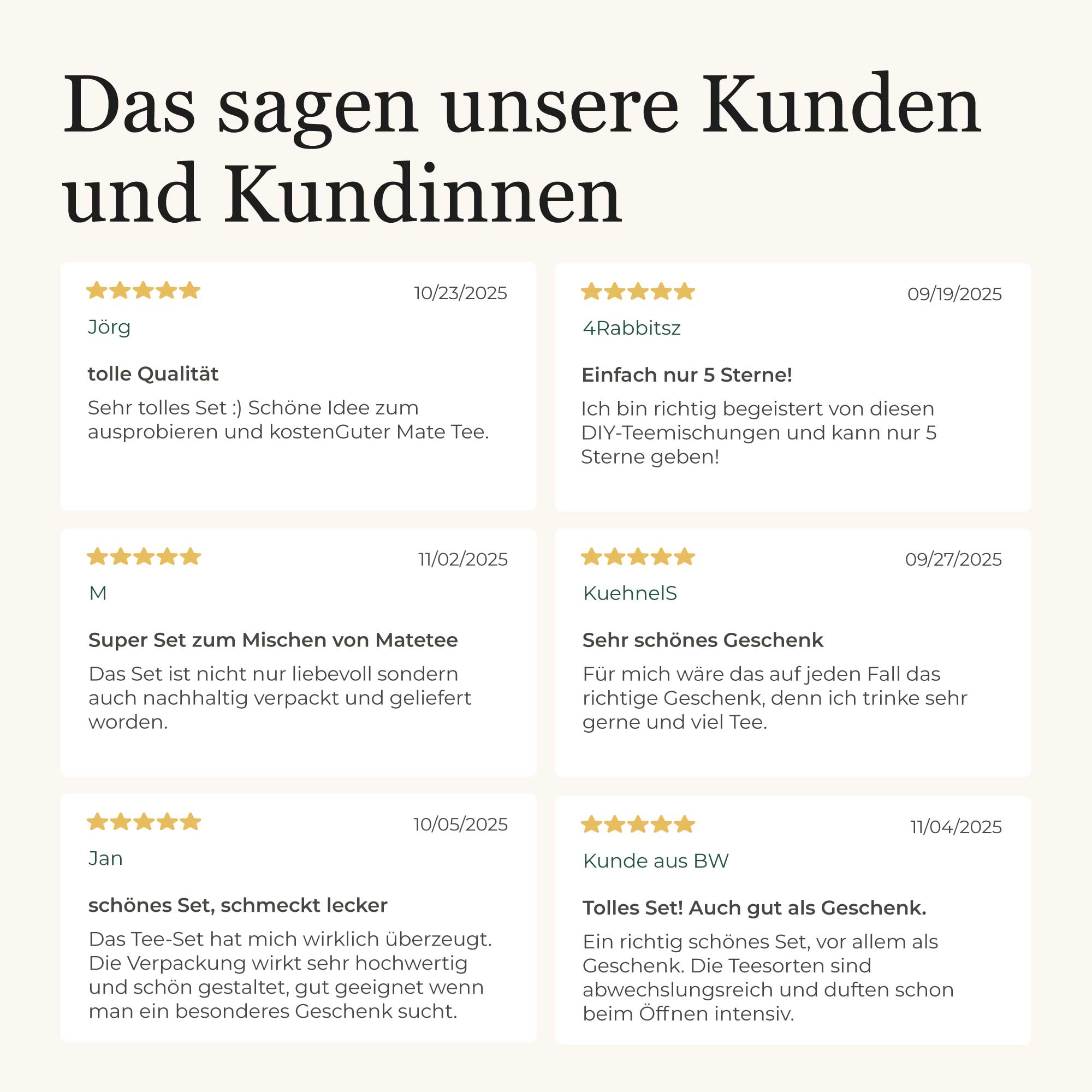 Matetee Selber Mischen Geschenkset