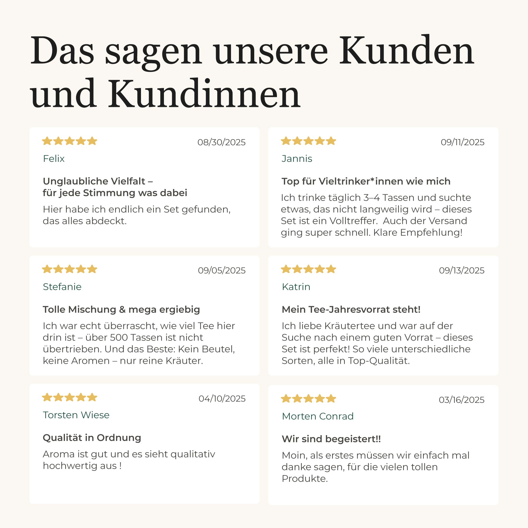 Dein BonaTea Bestseller Set