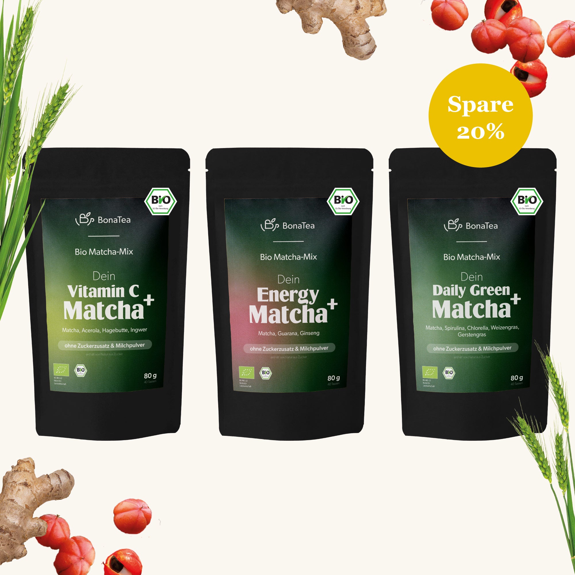 Dein Matcha⁺ Powerset