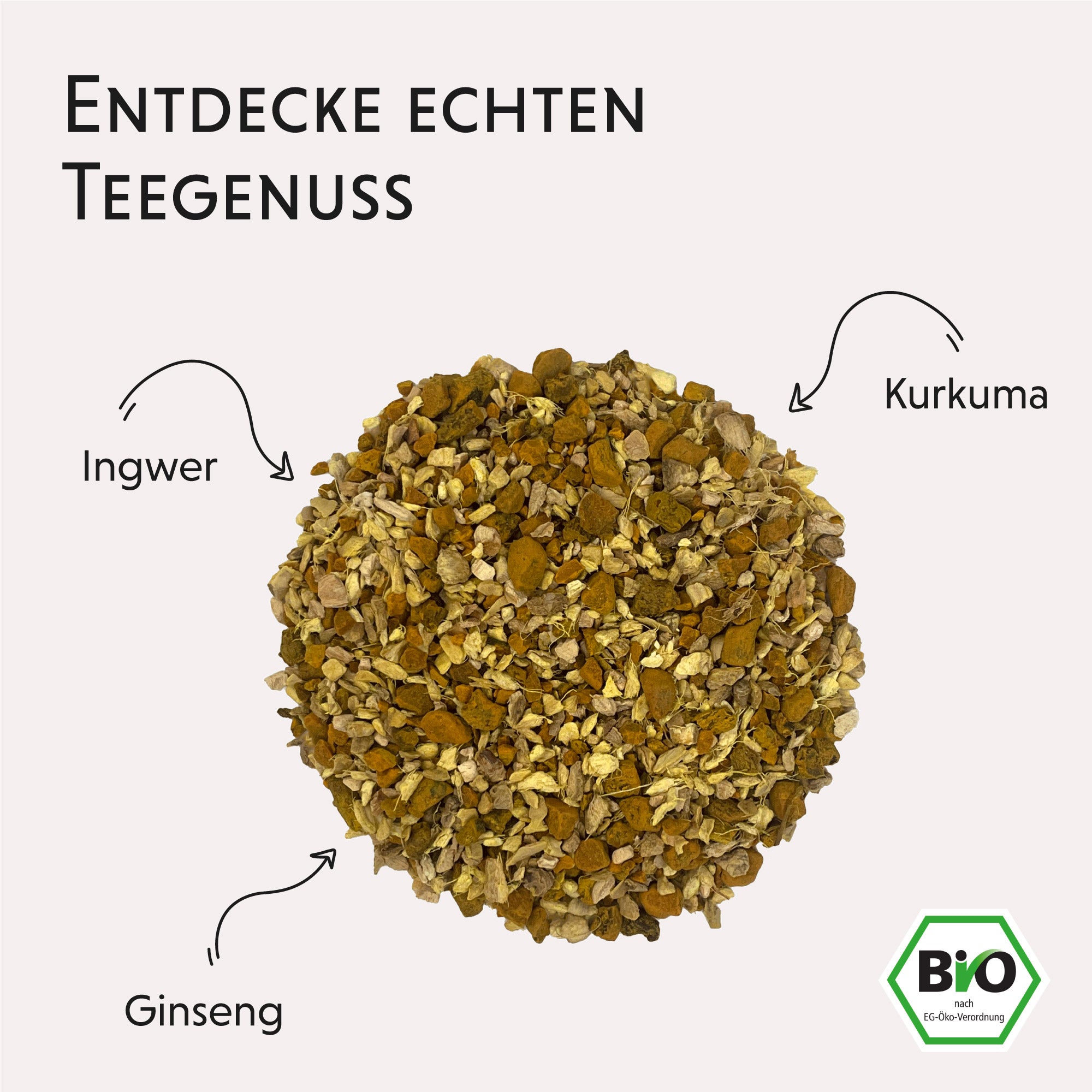 Dein Kurkuma-Ingwer-Ginseng - Gewürztee, 150g