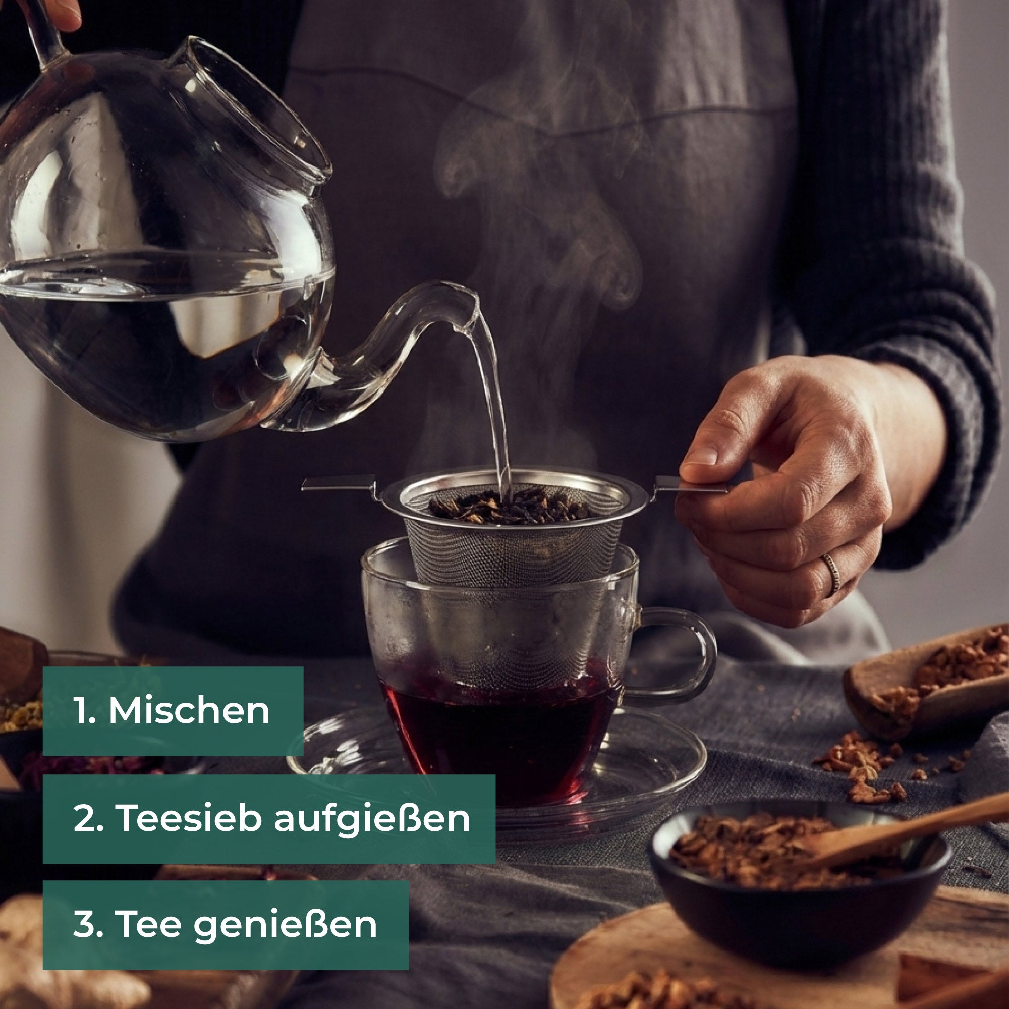 Tee Selber Mischen Geschenkset inkl. Teesieb