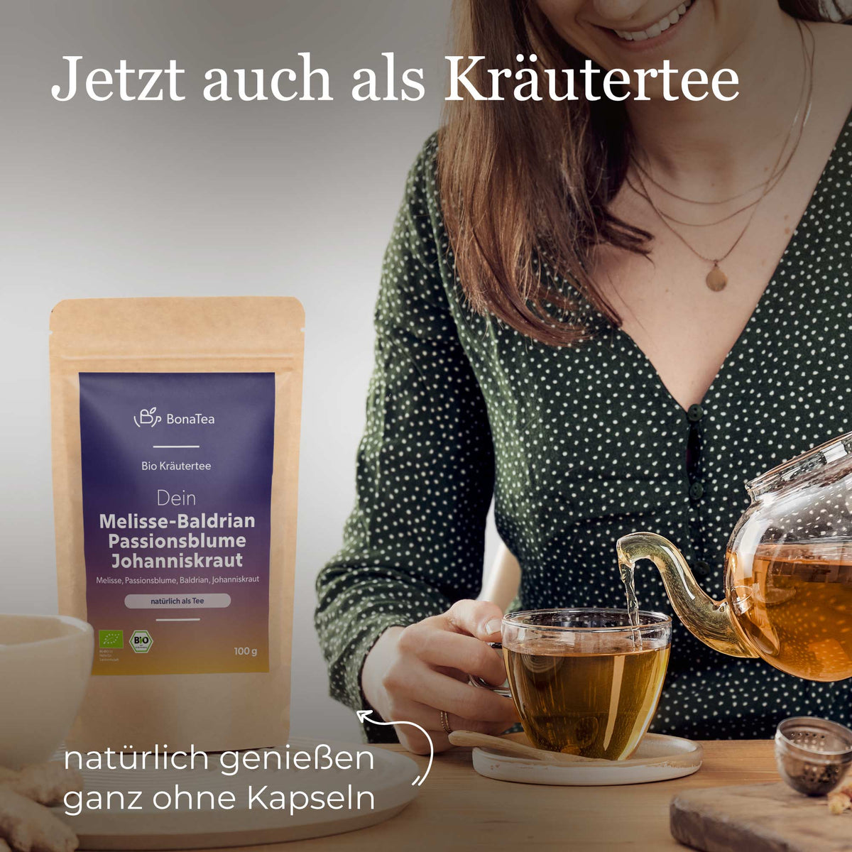 Dein Melisse-Baldrian-Passionsblume-Johanniskraut
