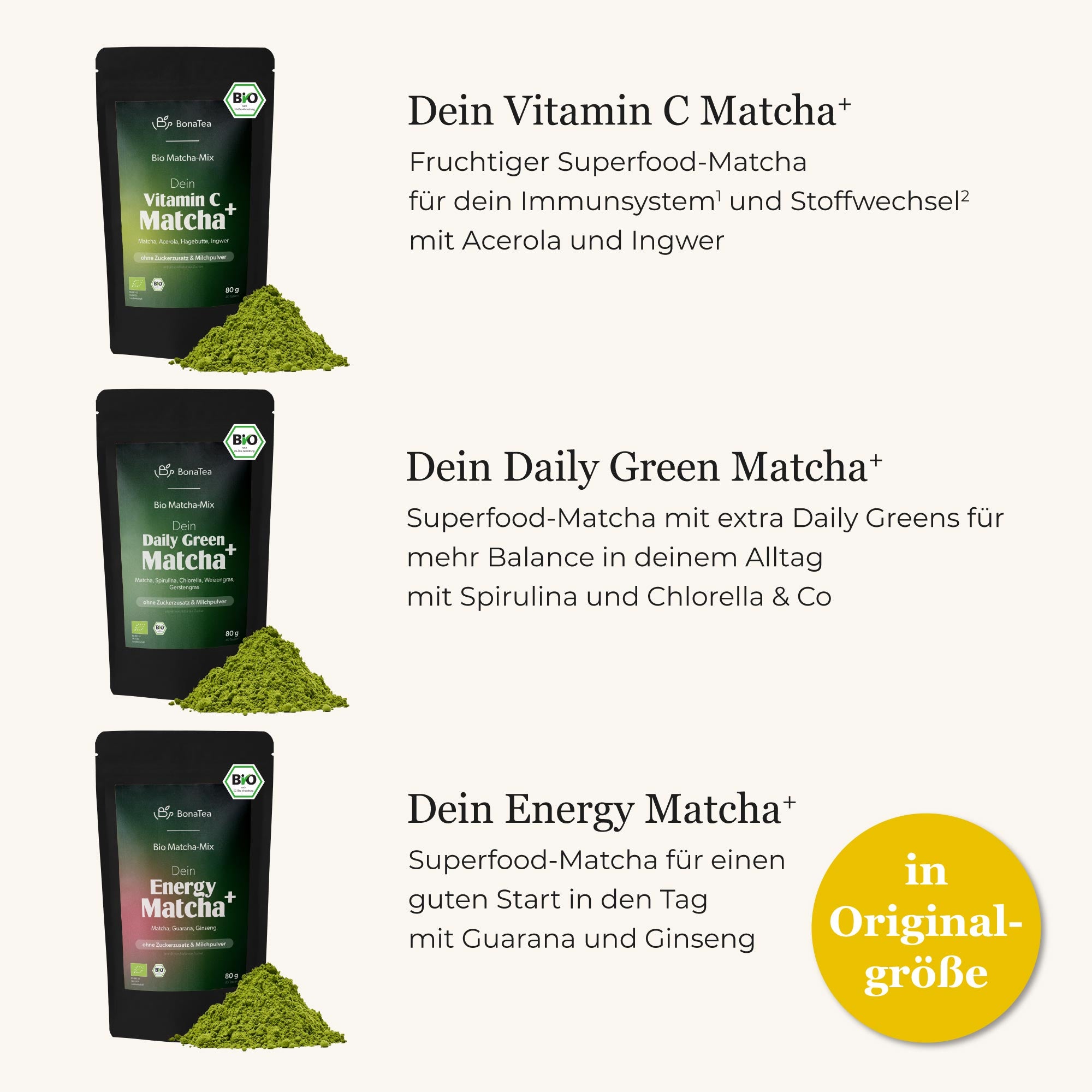 Dein Matcha⁺ Powerset