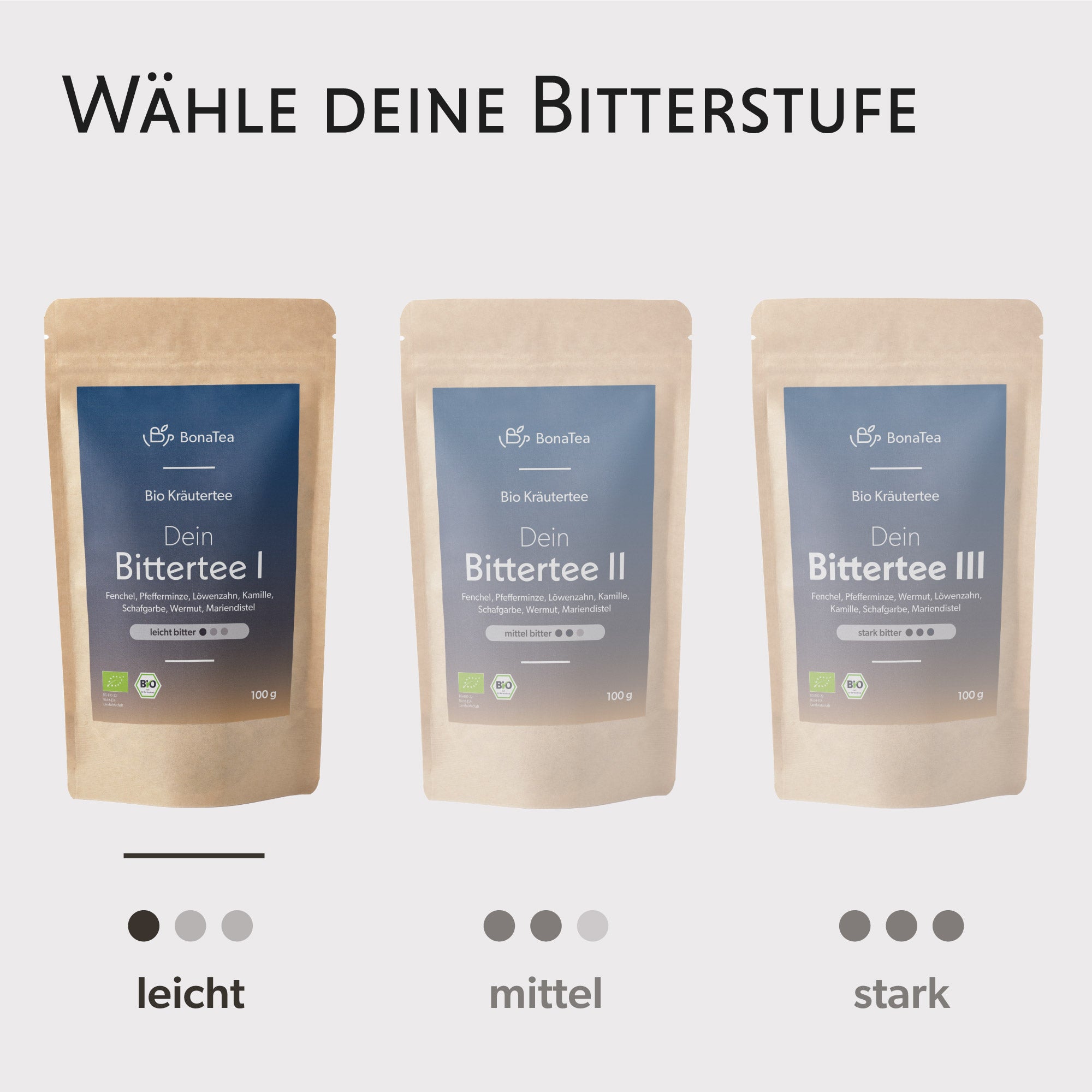 Dein Bittertee 1 - Intensität: Leicht, 100g