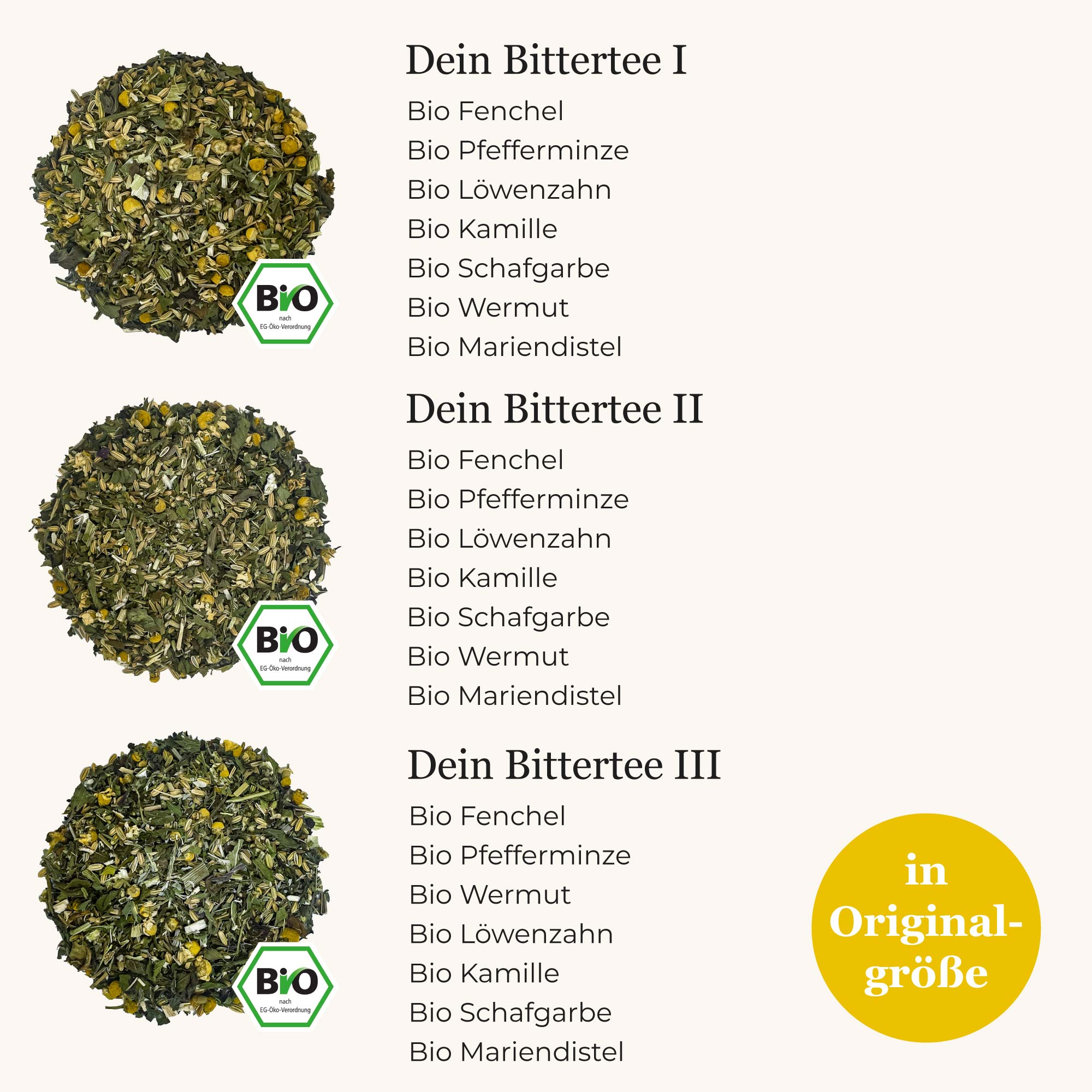 Dein Bittertee Probierset