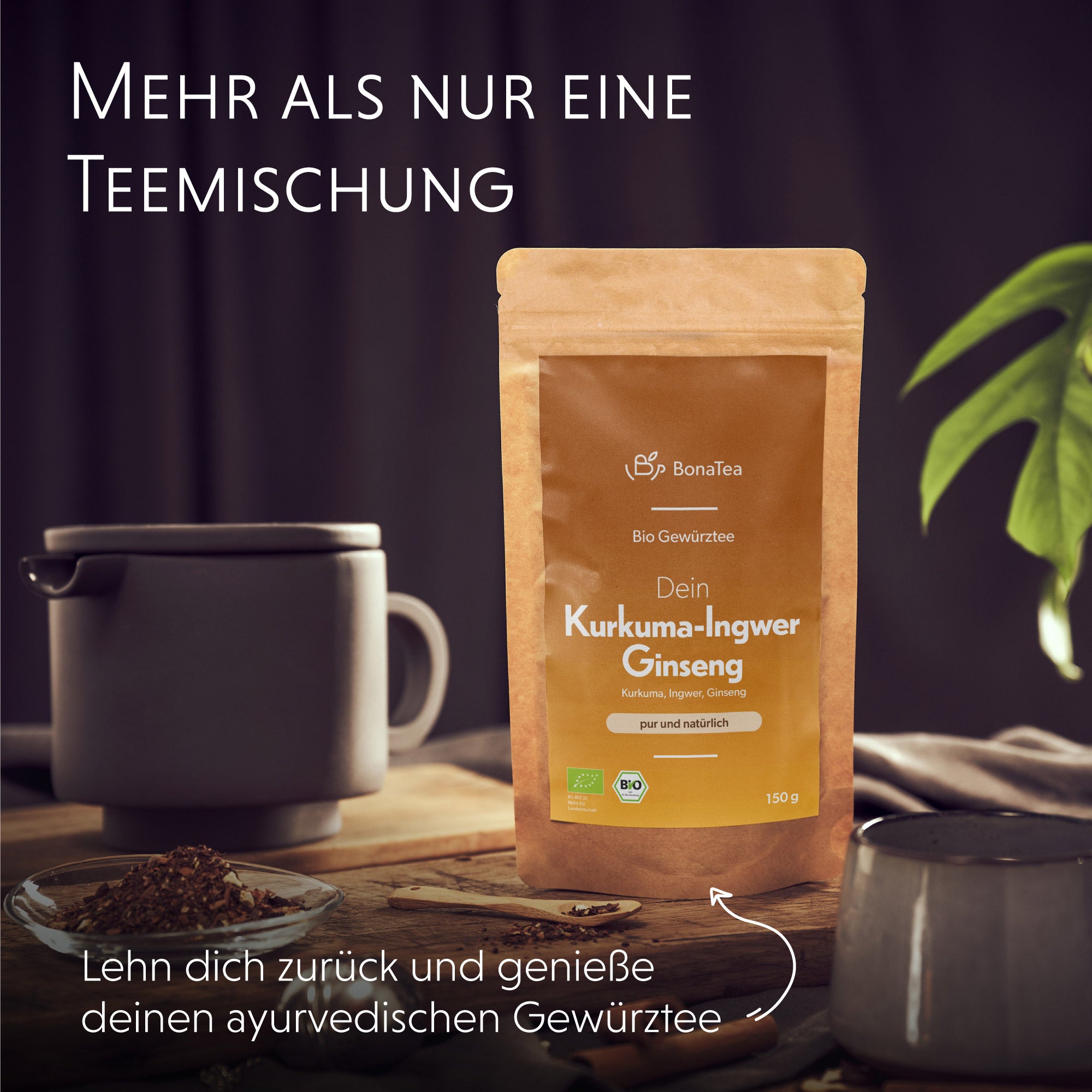 Dein Kurkuma-Ingwer-Ginseng - Gewürztee, 150g