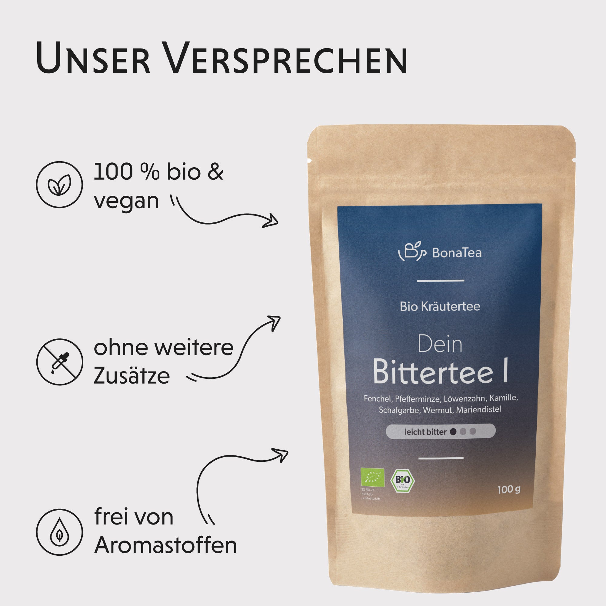 Dein Bittertee 1 - Intensität: Leicht, 100g