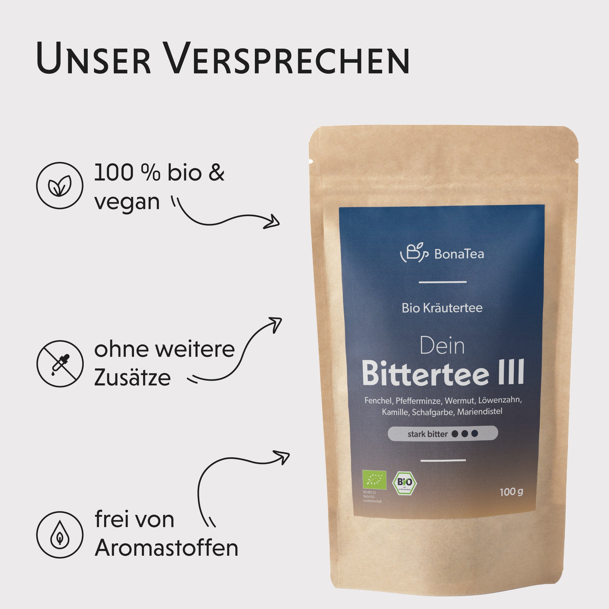 Dein Bittertee 3 - Intensität: Stark, 100g