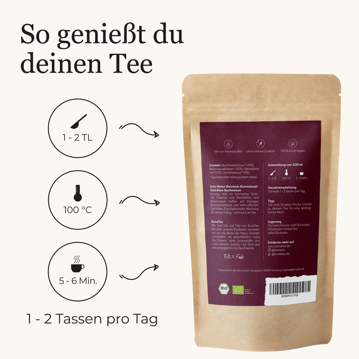 Dein Rotes Weinlaub-Brennnessel-Steinklee-Buchweizen