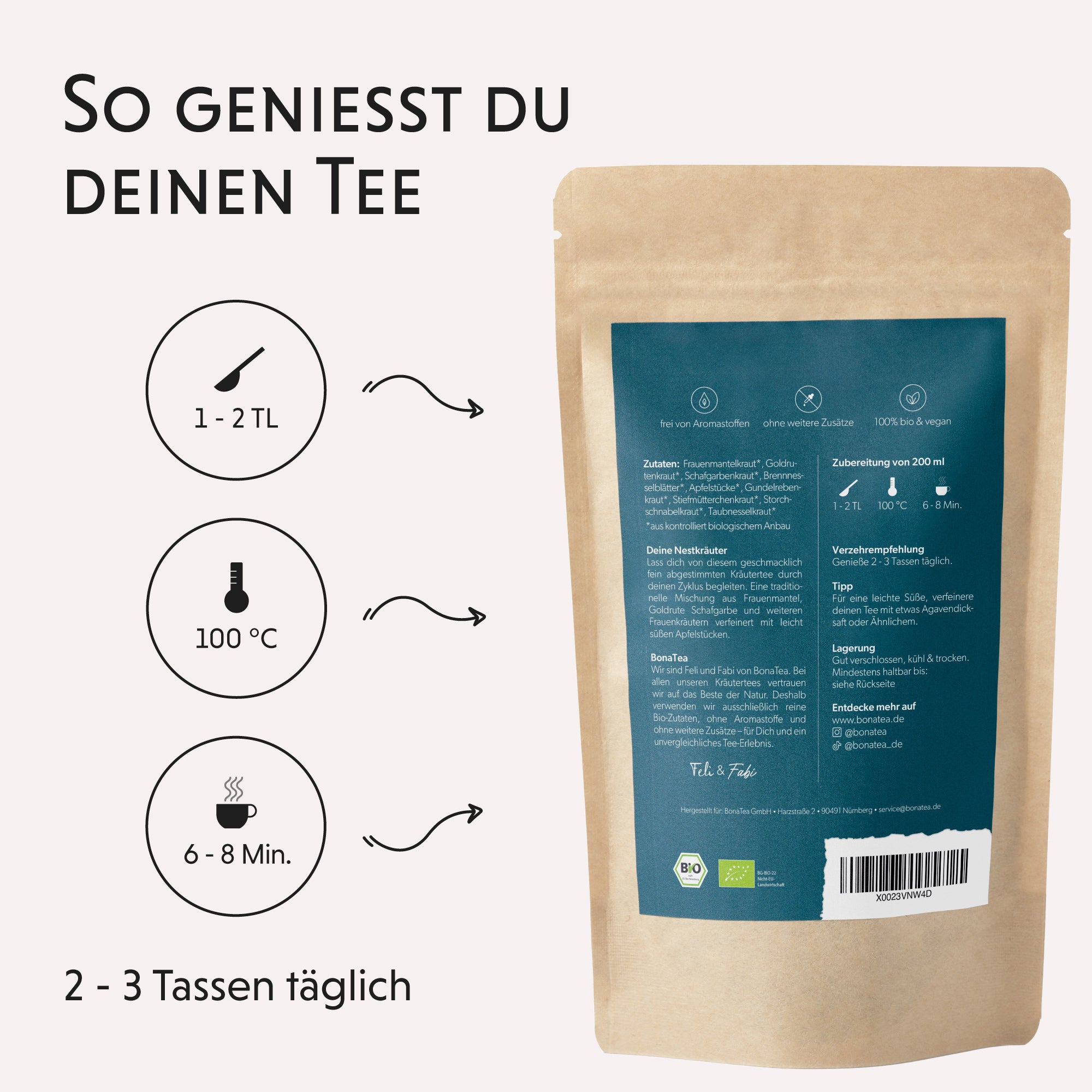 Deine Nestkräuter - Kräutertee, 80g