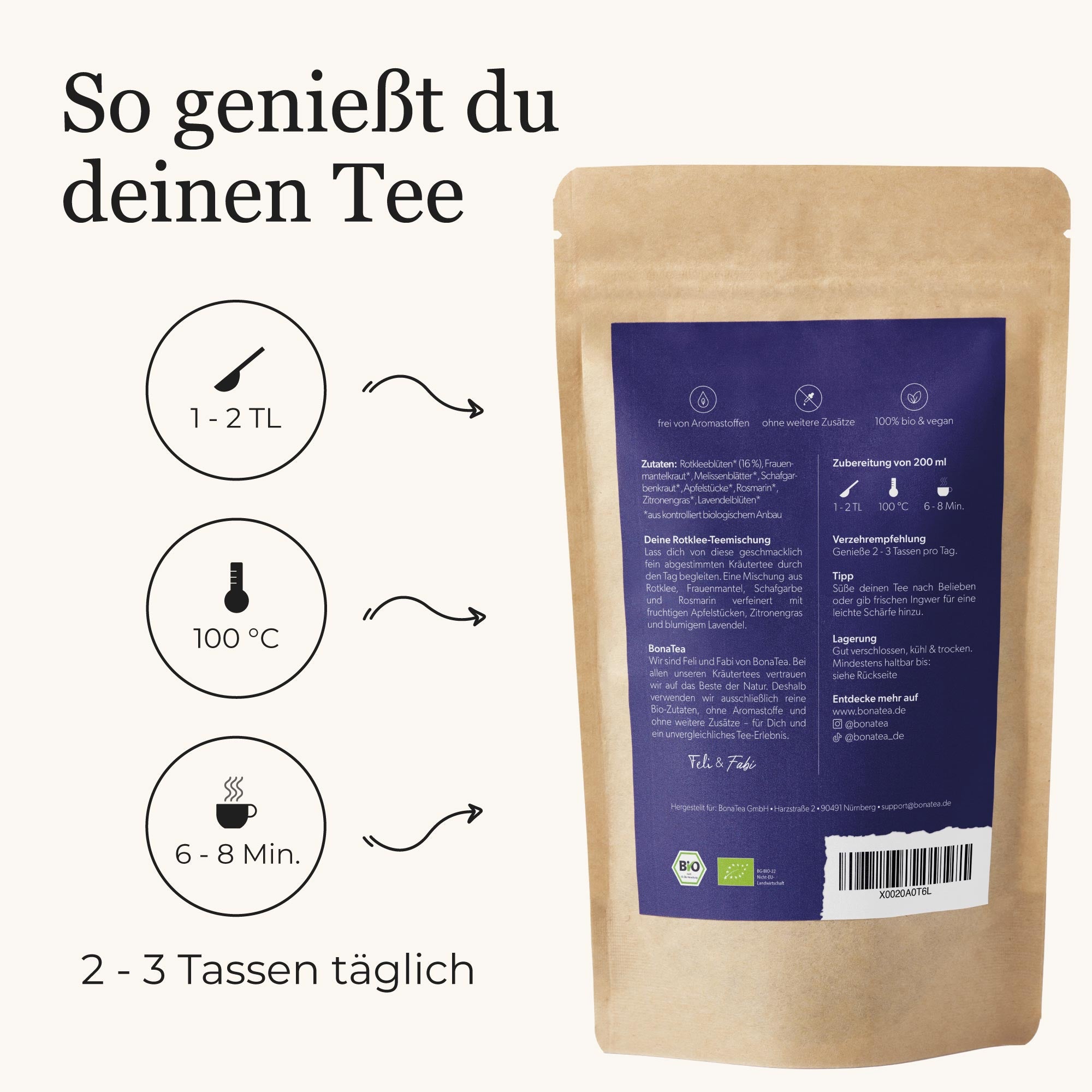 Deine Rotklee-Teemischung