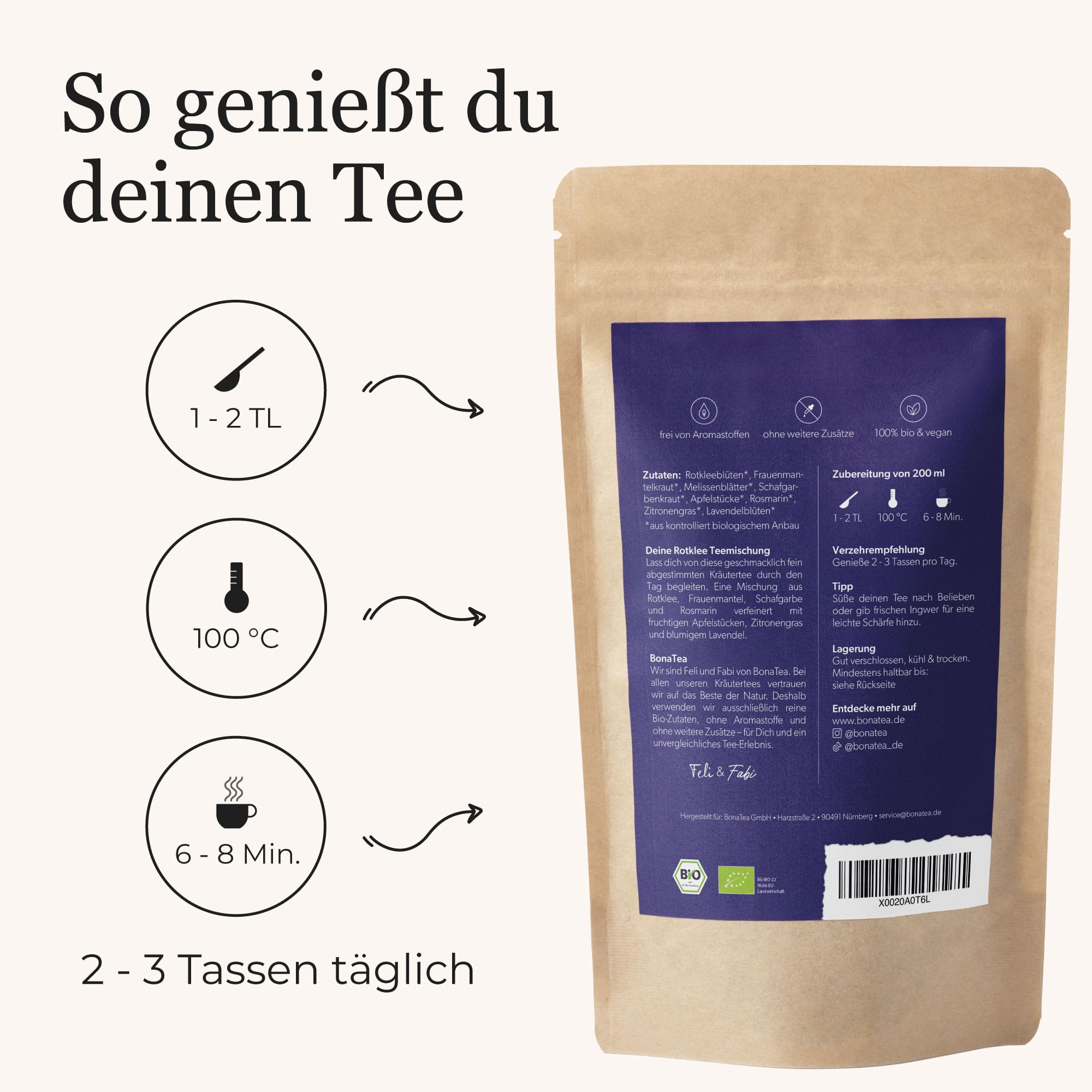 Deine Rotklee-Teemischung