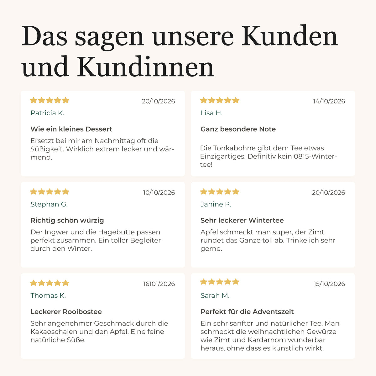 Dein Weihnachtstee Set